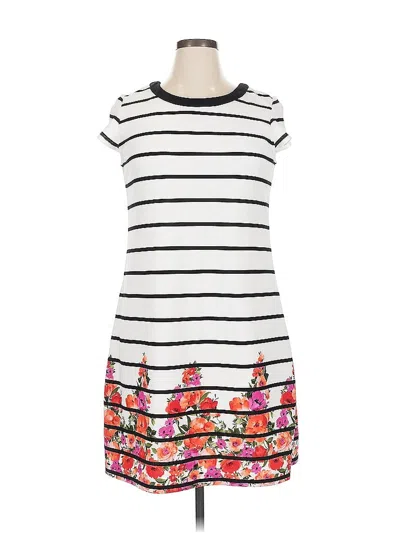 Pre-owned Kensie Casual Dress In White