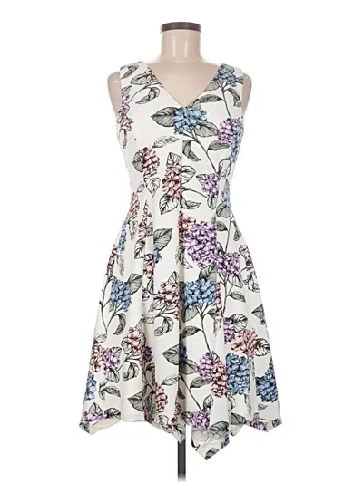 Pre-owned Kensie Casual Dress In White