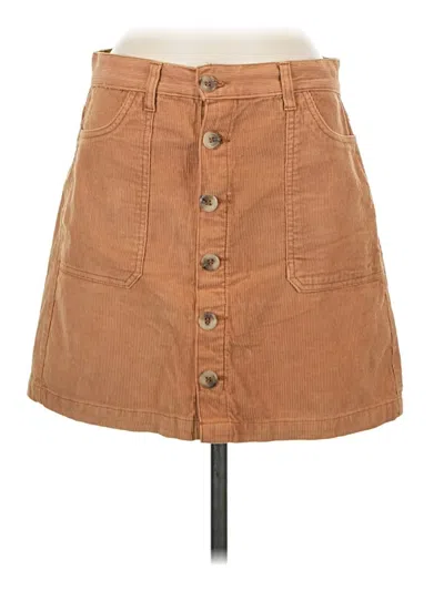 Pre-owned Kensie Casual Skirt In Brown