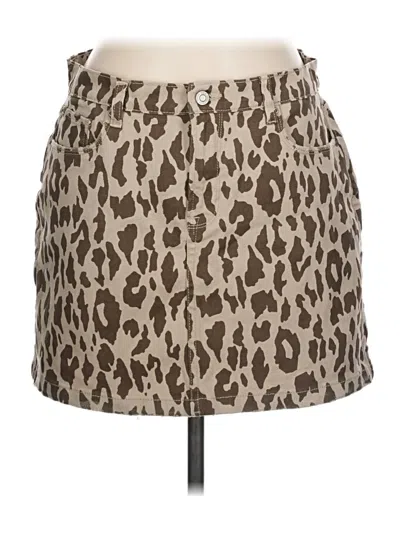 Pre-owned Kensie Casual Skirt In Brown