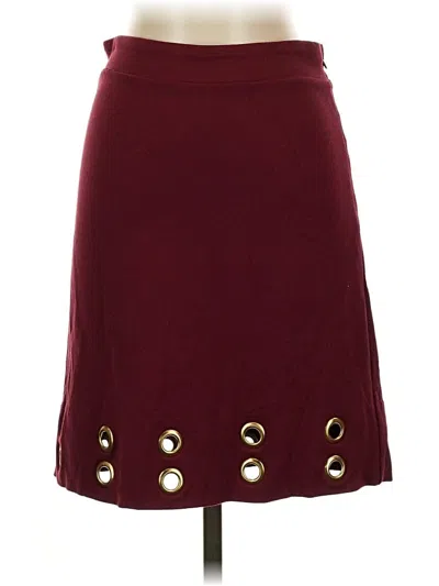 Pre-owned Kensie Casual Skirt In Burgundy