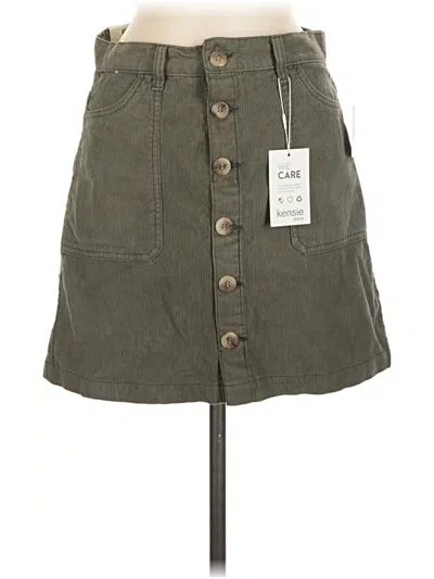 Pre-owned Kensie Casual Skirt In Green
