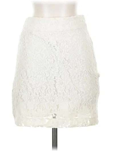 Pre-owned Kensie Casual Skirt In Ivory
