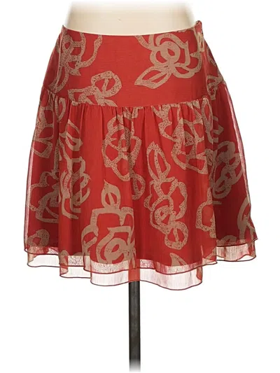 Pre-owned Kensie Casual Skirt In Red