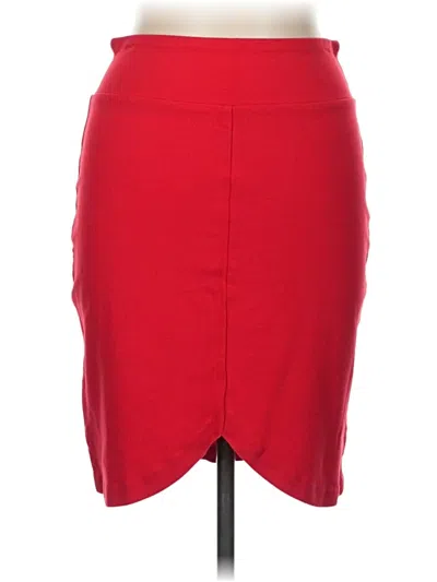 Pre-owned Kensie Casual Skirt In Red