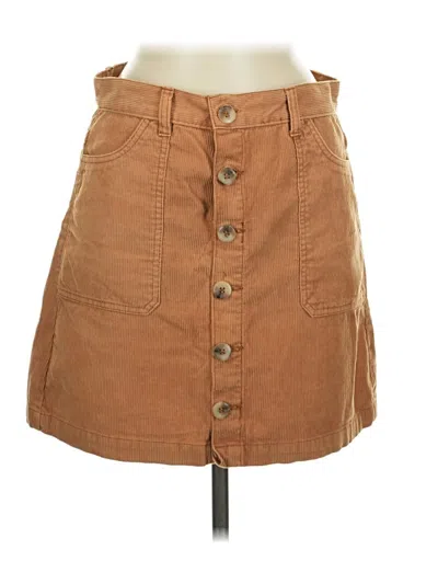 Pre-owned Kensie Casual Skirt In Tan