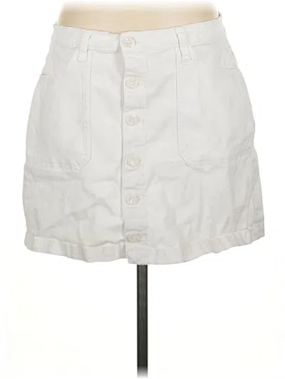 Pre-owned Kensie Casual Skirt In White