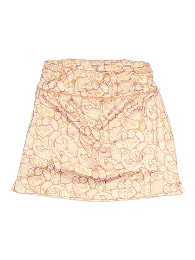Pre-owned Kensie Casual Skirt In Yellow