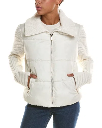 Kensie Cire Knit Jacket In Ivory