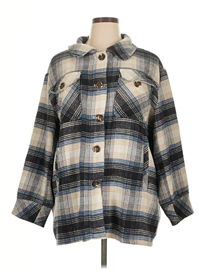 Pre-owned Kensie Coat In Blue