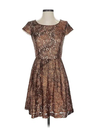 Pre-owned Kensie Cocktail Dress In Brown