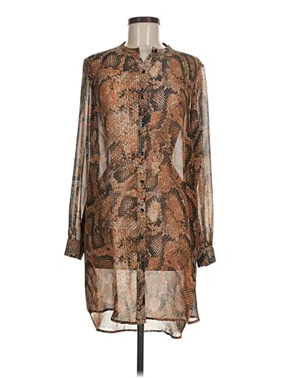 Pre-owned Kensie Cocktail Dress In Brown