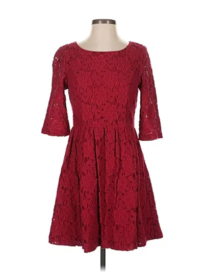 Pre-owned Kensie Cocktail Dress In Burgundy