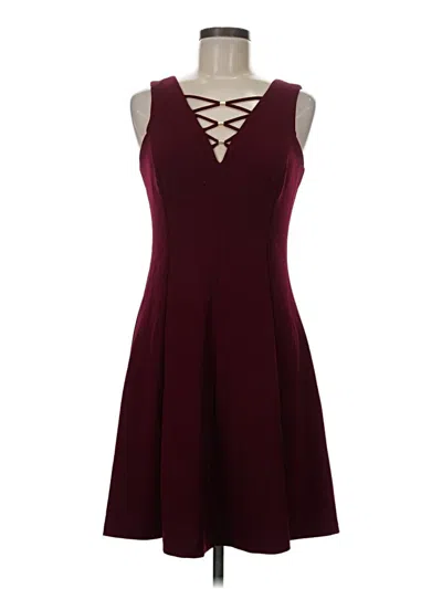 Pre-owned Kensie Cocktail Dress In Burgundy