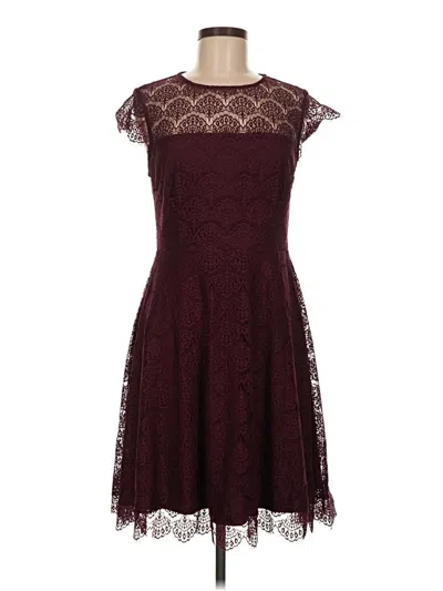 Pre-owned Kensie Cocktail Dress In Burgundy