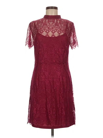 Pre-owned Kensie Cocktail Dress In Burgundy