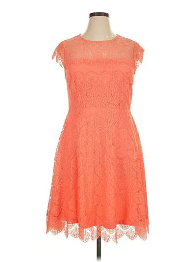 Pre-owned Kensie Cocktail Dress In Orange