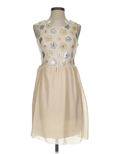 Pre-owned Kensie Cocktail Dress In Tan