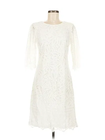 Pre-owned Kensie Cocktail Dress In White