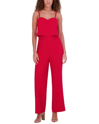Kensie Crepe Scuba Jumpsuit In Multi