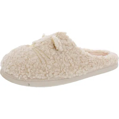 Kensie Critter Clog Slippers Womens Faux Fur Memory Foam Slippers Slide Slippers In Multi
