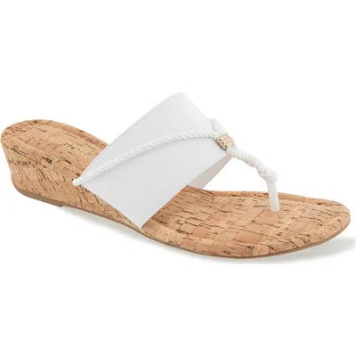 Kensie Deborah Wedge Sandal In White