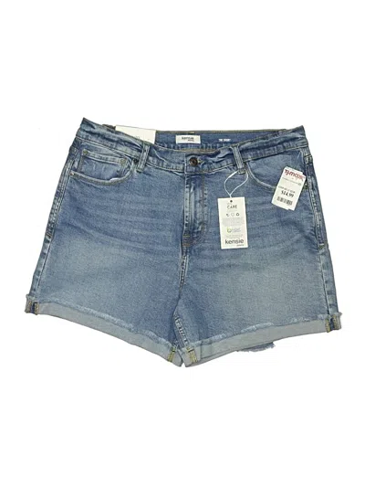 Kensie Denim Shorts In Blue