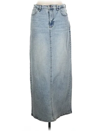 Pre-owned Kensie Denim Skirt In Blue