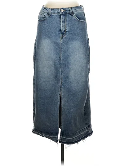 Pre-owned Kensie Denim Skirt In Blue