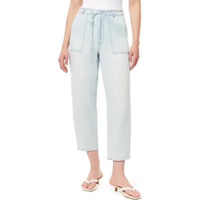 Kensie Drapey Barrel Leg Pants In Blue