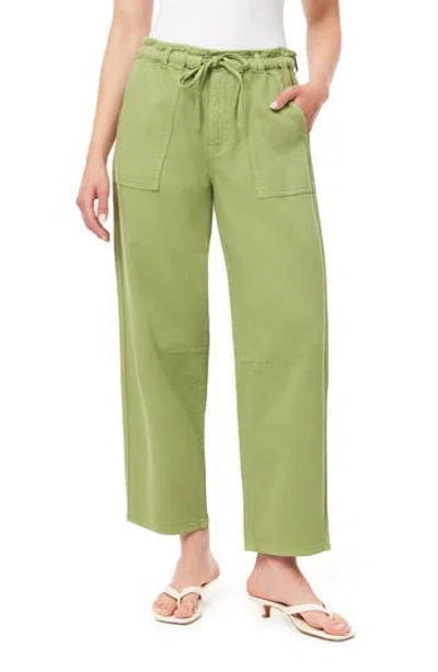 Kensie Drawstring Surplus Crop Barrel Pants In Multi