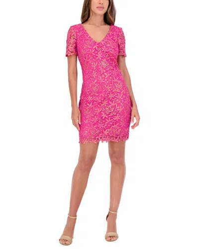 Kensie Embellished Mini Dress In Pink