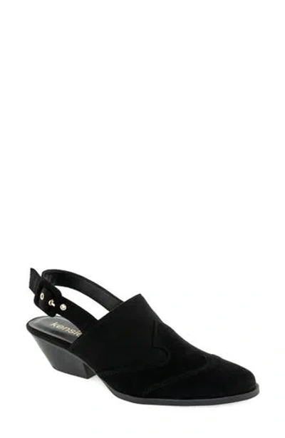 Kensie Ethan Slingback Mule In Black
