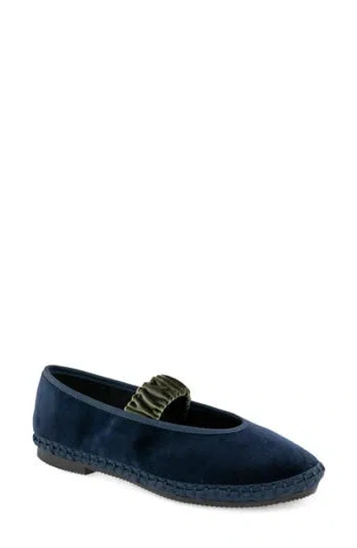 Kensie Fiona Mary Jane Flat In Blue