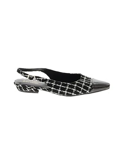 Pre-owned Kensie Flats In Black