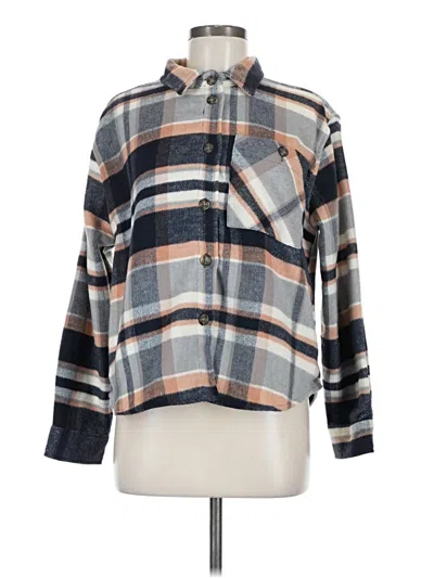 Pre-owned Kensie Fleece Jacket In Gray