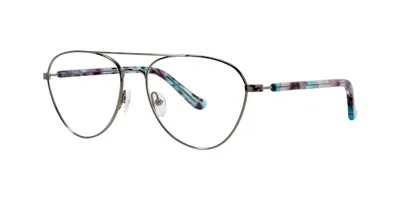 Kensie Flourish Gunmetal Occhiali Da Vista Argentati Per Uomo (solo Montatura) In Metallic