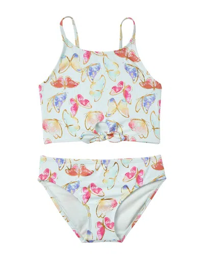 Kensie Girl Kids' Butterfly 2pc Bikini Set In Green
