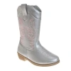 Kensie Girl Cowgirl Western Boots. In Silver