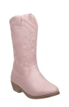 Kensie Girl Kids' Western Bootie In Pink