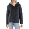 Kensie Girl Womens Faux Fur Lined Polyester Quilted Coat