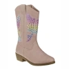 Kensie Girl Zip Up Boot With Heel In Neutral