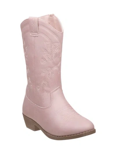 Kensie Girl Kids'  Zip Up Boot With Heel In Pink