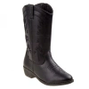 Kensie Girl Zip Up Boot With Heel In Black