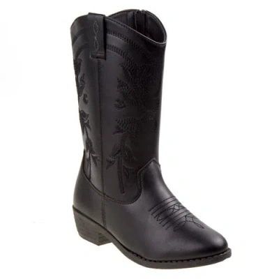 Kensie Girl Kids'  Zip Up Boot With Heel In Black