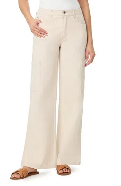 Kensie High Waist Cargo Pants In Stone