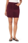 Kensie High Waist Corduroy A-line Skirt In Black