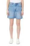 Kensie High Waist Relaxed Shorts