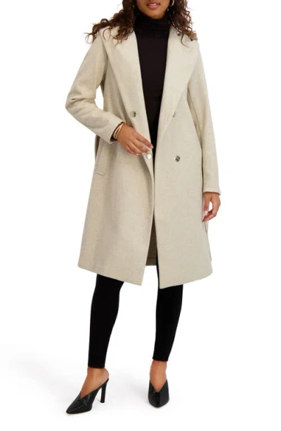 Kensie Hooded Coat In White