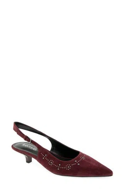 Kensie Jace Slingback Pump In Burgundy